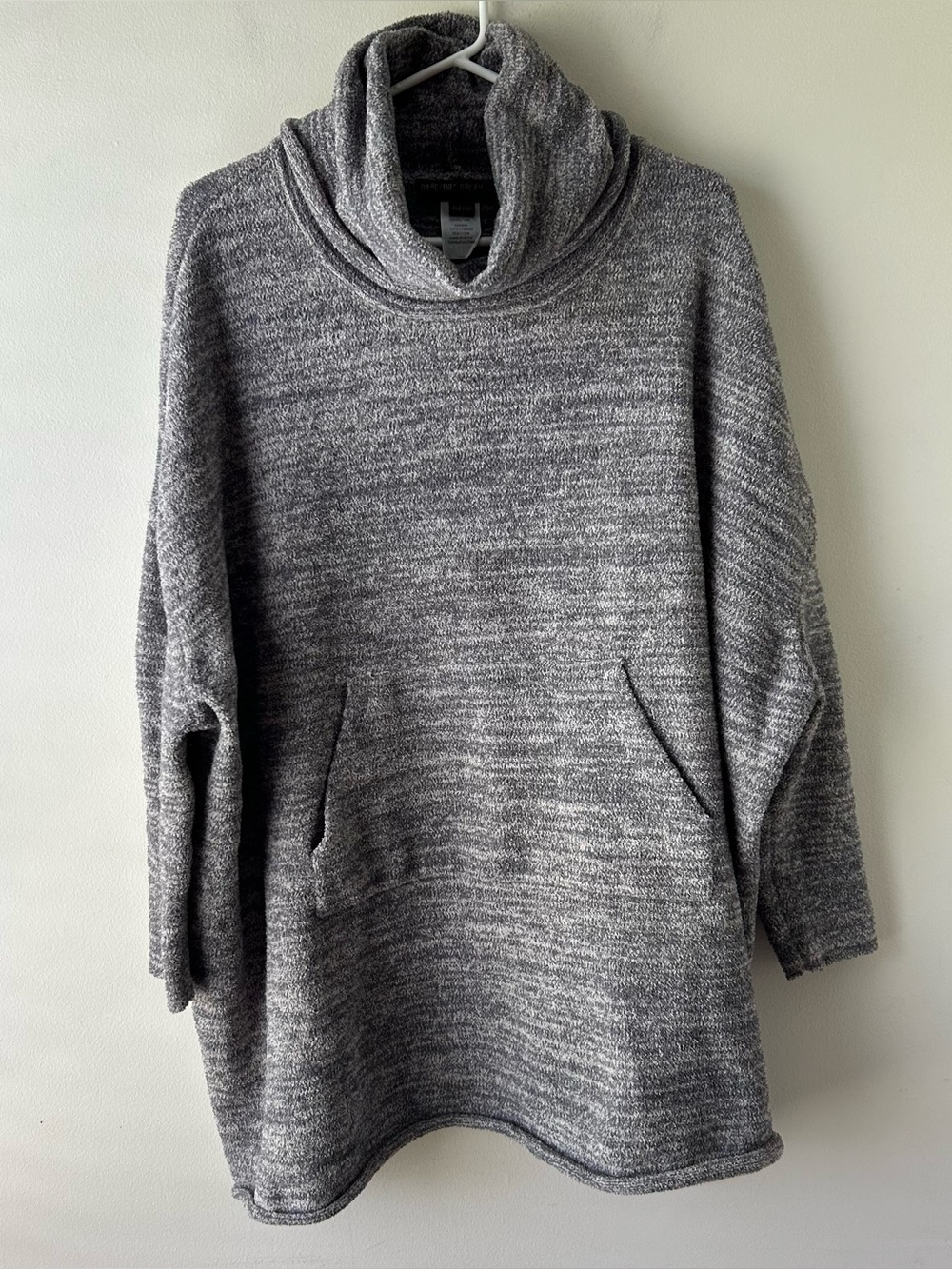 Barefoot Dreams CozyChic Lounge Pullover Knit Light Heathered Grey OS
